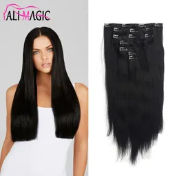 Clip Hair Extensions Colors Clip in Remy Human Hair Extensions Full Head Straight 100g 10inch24inch 7pcs Double Drawn Nature Huma8761774