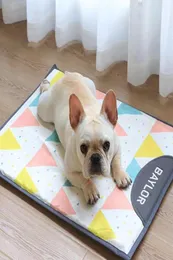 Kennele Pensje fajne pies -łóżko miękkie mata chłodzenie letnia podkładka na sofę do pet sofa oddychające psy