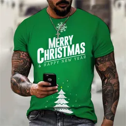 جديد ثلاثي الأبعاد طباعة ملابس السببية النمط عيد الميلاد الأزياء الرجال T-Shirt بالإضافة إلى حجم الحجم S-7XL 033