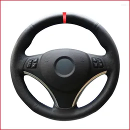 Coprivolante Coprivolante rosso in pelle sintetica per E90 E91 E92 E93 E87 E81 E82 E88 X1 E84