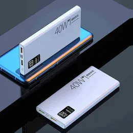 Pd W Power Bank Ricarica rapida per Huawei P Power Bank Mah Power Bank Caricabatteria esterno portatile per Iphone J220531