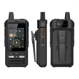 Walkie Talkie Anysecu W8 4G Rádio Rádio Android 8.1Mobile Phone GPS WiFi Blue Tooth SOS Lamp 5300mAh Bateria IP66 Impermeável e à prova de poeira