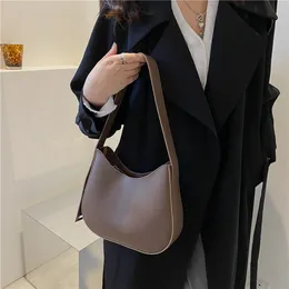 Evening Bags SMOOZA HalfMoon Small Shoulder Underarm for Women Spring Highquality PU Leather Handbag Luxury Brand Tote 221119