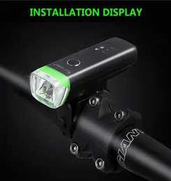 Luz Led para bicicleta, lámpara de iluminación frontal recargable por USB para bicicleta de montaña, faro para bicicleta 5421529