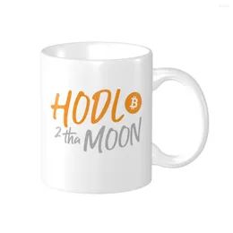 Canecas Promoção Hodl para a lua Funny Cups Humor imprimor Blockchain Milk