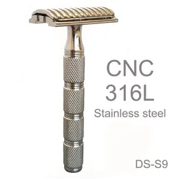 Razors Blades Dscosmetic S9 316L stainless steel double edge safety razor 221119