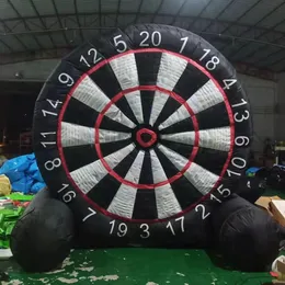 Outdoor Games China supply Giant Soccer football kick inflatable dart board crazy equipments for outdoor dartboard target game with 6 balls