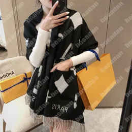 Bufanda para mujer Bufandas de Cachemira de diseñador Bufandas de bolsillo de moda para hombre Chal grueso de invierno para mujer Pashmina de lana con letras de lujo