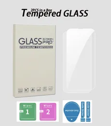2Pack Anti-scratch 9H iPhone 14 Plus Pro Max 13 12 11 Mini Xr XS 7 8 Plus Film Clear Tempered Glass With Retail Box