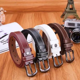 Belts Top Selling Fashion Women Lady Girls Skinny Waist Belt Thin Leather Buckle Narrow Waistband Support Wholesale And Drop#L