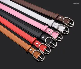 Bälten 2022 Fashion Designer Kids Belt Rand Hight Quality Pu Leather Children Boys/Girls Metal Buckle Pin