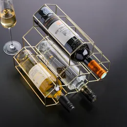 Tabletop Wine Racks Nordic Grape Wine Storage Rack Vodka Whisky Bottles Holder Home Decoration Accessories Kitchen Organizer Tools Space Saver 221121