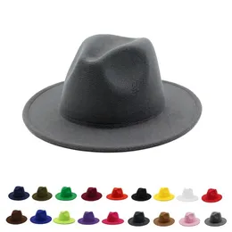 Özelleştirilmiş moda sombrero şapkası artı beden çok renkli keçe fedora panama şapka nezaket