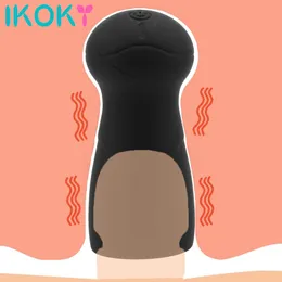 Cockrings 10 Modos Modos Penis Treatador Treinador fantasma Exerciador masculino masculpator brinquedos sexuais para homens vibrador glande de pulso elétrico estimula 221121