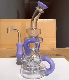 Glass Bong Feb Egg Klein Recycler Oil Rigs Hookahs Smoking Accessories Glass Water Pipe Dab Water Bongs 14mm Banger