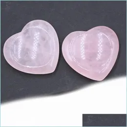 Stone Natural Rose Quartz Palm Stone Crystal Healing Gemstone Decoration Worry Therapy Heart Shape Drop Delivery Jewelry Dhf0Y