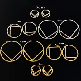 Creolen Ohrringe Designer Mode Big Hoop Huggie F Buchstaben Luxurys Übertreiben Kupfer Ohrring Marken Frauen Schmuck Geburtstagsfeier Weihnachtsgeschenke FER4 --01