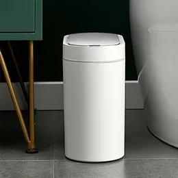 WASTE BINSスマートセンサーガベージキッチンバスルームトイレゴミは、蓋付きの自動誘導防水性があります7L 8L 221119