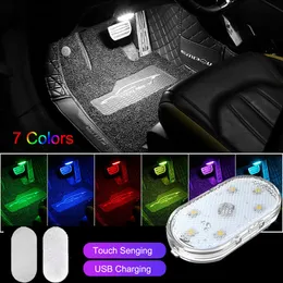 LED Interi￶rbil Touch Light Rechargeble Mini Car Inspection Lights Auto Reading Lamp