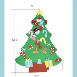 Noel Süslemeleri 3 Tip Kıta Noel Ağacı Dek Dekorasyonlar Duvar Bebek Pencere Xmas Festival Malzemeleri Damla Teslimat Ev Bahçesi Par Dhnhv