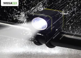 Wosawe Bike Light Waterproof Aluminium USB Ładowanie inteligentne rowerowe rower Latarka Ostrzeżenie OSTRZEŻENIE 450 LUMEN LED LIDY BCD0