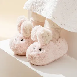 Pantofole di cotone scarpe per bambini carino caldo inverno ragazze pelose pantofole da casa per bambini ragazzo cartone animato bambino borsa antiscivolo 221121