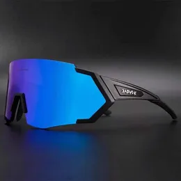 Kapove cykelgyar UV400 Solglasögon TR90 Frame GAFAS MTB Polariserad lins utomhussport som kör cykelglasögon cykelglas med fodral