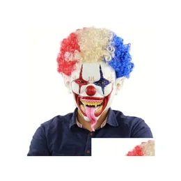 Party Masks Scary Clown Mask Sile Party Halloween Drop Delivery Home Garden Festive Supplies Dh18Z