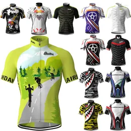 Racing Jackets Lairschdan 2022 Men's Cycling Clothing Green Cyclist Shirt Camisa Bike Mtb Tops Rennrad Trikot Bicycle Jersey Maillot Velo