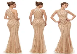 Luxury Mermaid Rhinestones Long Sexy Shelath Dress Splovly Prom Party Vestes Dubai Show Evening Gown1876456