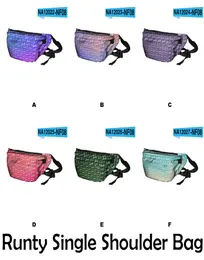 6 f￤rger Runty Series Street Element Enkel axelv￤ska Tillverkning av m￤n och kvinnor Runtz Messenger One Strap Backpack7919089