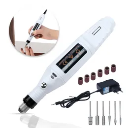 10Sets Electric Nail Drill 6 In 1 Nail File Manicure Pedicure Kit Grinder With Polishing Tools Efficient Heat Dissipation Taladro De Unas