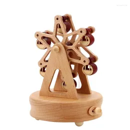 Decorative Figurines Sinzyo Handmade Wooden Ferris Wheel Music Box Creative Ornament Birthday Gift For Christmas/Valentine's Day