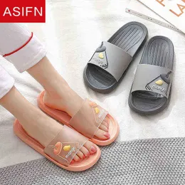 Asifn Summer Ladies Cute Fruit Home Kapcieczki Kobiety domowe slajdy z kreskówek slajdy wewnętrzne studenci antislip butów claquette homme j220716