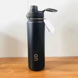 LL-0516 710ML Water Bottle Vacuum Yoga Fitness Bottles Straws Stainless Steel Insulated Tumbler Mug Cups with Lid Thermal Insulation Gift