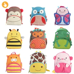 Zaini Stampe di animali Animali dei cartoni animati per bambini Ragazza Ragazzi Toddler Kids School Bag Kindergarten Cartoon school backpack 221122