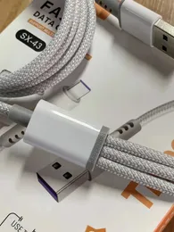 Braided Nylon Fast Charger Type C Cables for Google Pixel Samsung Xiaomi Huawei with Retail Box