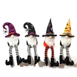 Other Festive Party Supplies Halloween Party Decorations Long Legs Gnomes Plush Faceless Gnome Doll Cartoon Toy Ornaments For Hous Dh9Dl