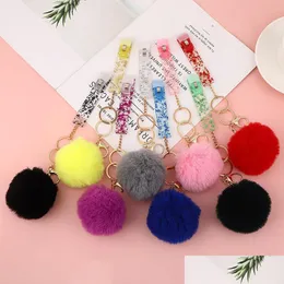 Favor de festa Favor Favor de cartão de crédito Cartões Pler Grabber Keychain Long Nails acrílico atm para cadeias -chave acessórios pendentes 5378 Q2 dr dhd1u