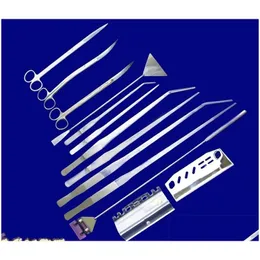 Cleaning Tools Aquarium Stainless Steel Scissors Tweezers Cleaning Practical Tool Kit Water Grass Clips Flat Sand Shovel Sturdy Alga Dhio0