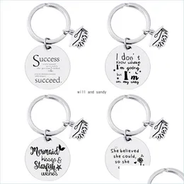 Key Rings Stainless Steel 2021 Graduation Season Keychain Bag Hangs Letter Class Of Keyring Gift For Students Key Chain Drop Deliver Dhltn