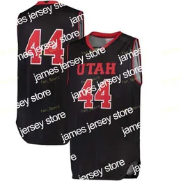 Basketball Nik1 NCAA Utah Utes Basketball Jersey 35 Kyle Kuzma 44 Keith van Horn 0 Naseem Gaskin 1 Charles Jones Jr Customed Szyg