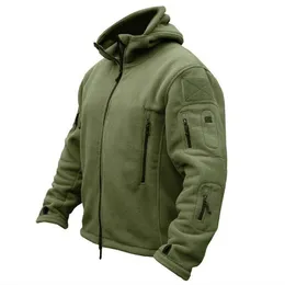 Herrjackor män oss militär vinter termisk fleece taktisk jacka utomhus sport huva kappa softshell vandring utomhus armé 221122