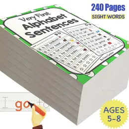 Notepads 240 Pages Vocabulary Activity Exercise Book Learn Practice The Most Common Highfrequency for Children Notebooks Word 221122