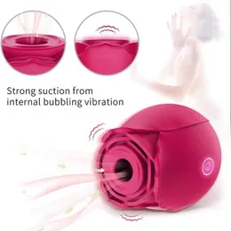 L12 Toy Massagers Sex Rose Shape Vagina Sucking Vibrators Nipple Sucker Oral Licking Clitoris Stimulation Sex Toys For Female