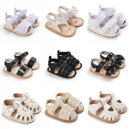 Babyschoenen Zomer Jongens En Meisjes Peuter Schoenen Casual Elegant Leer Rubberen Zolen Baby Sandalen Ademend Strand 221122