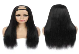 150 Glueless Straight U Part Wigs Malaysian Human Hair Wig Machine Made Remy Hair Wigs U Part2069120