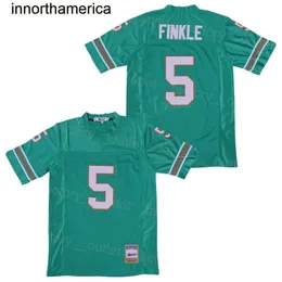 Movie Football 5 Ray Finkle Jersey The Ace Ventura Jim Carrey Teal Green Team Color All Stitching Breathable College For Sport Fans