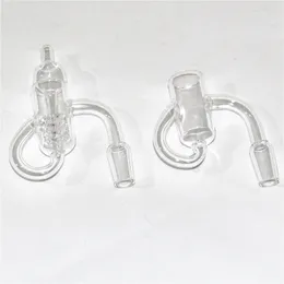 Raucherzubehör Diamond Knot Loop Quarz Banger Set mit Vergaserkappe 10 mm 14 mm 18 mm Recycler-Zahnradeinsatz für Wasserpfeifen Glas Wasserbongs Bohrinseln