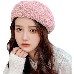 Беретская женская осенняя зимняя корейская версия универсальная шляпа Берета Японская мода женская плюшевая тенденция